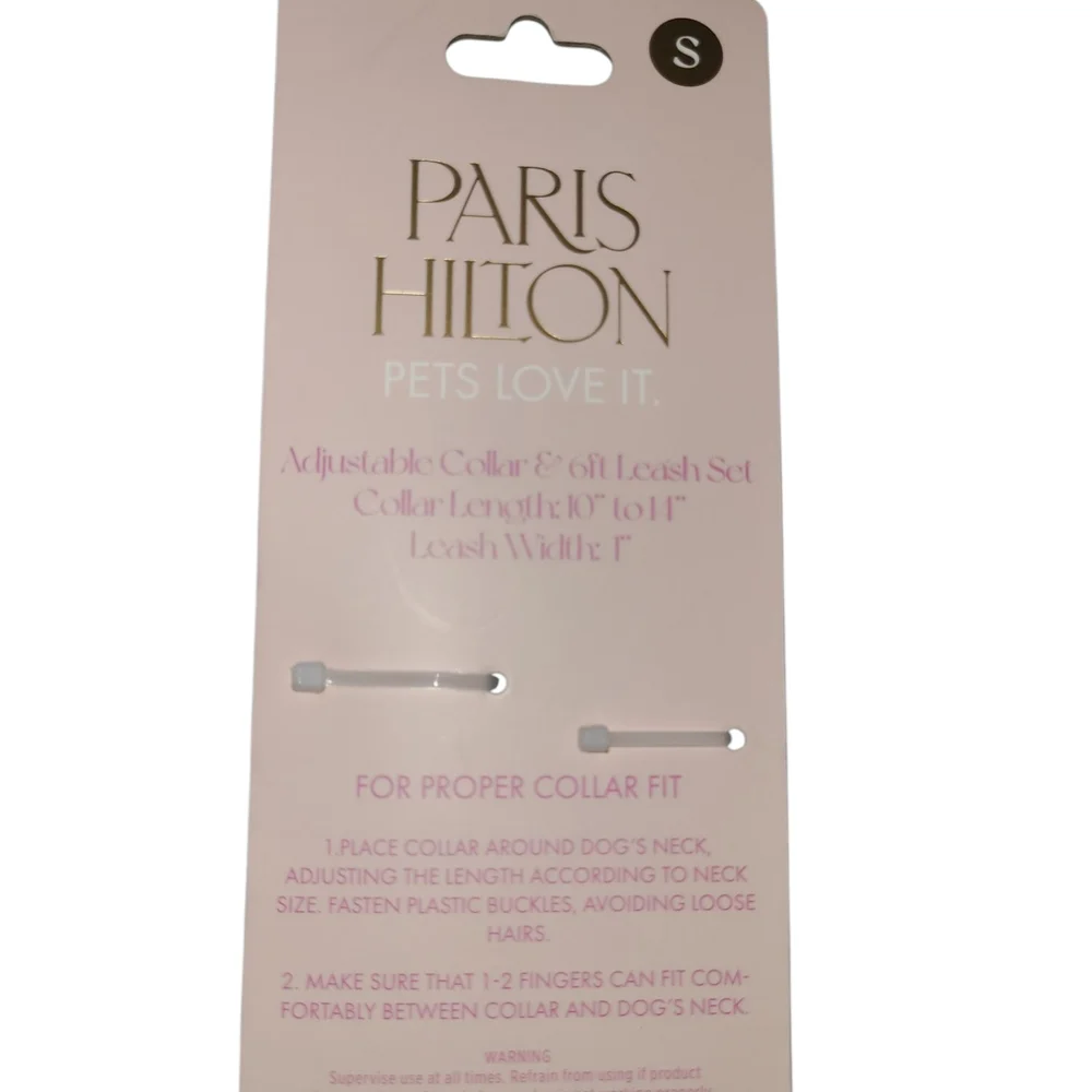 Paris Hilton THAT'S HOT Turquoise Collar & Leash Set